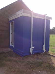 changing room exterior